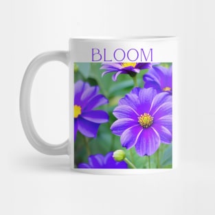 "Blossoming Beauty - Vibrant Purple Flower Tee, Spring Blooms Inspired T-shirt, Serene 'Bloom' Design, Aesthetic Floral Shirt" Mug